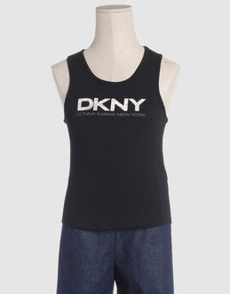 DKNY TOP WEAR Sleeveless t-shirts GIRLS on YOOX.COM