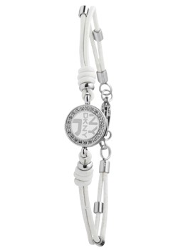 DKNY White Leather Logo Bracelet NJ1649040