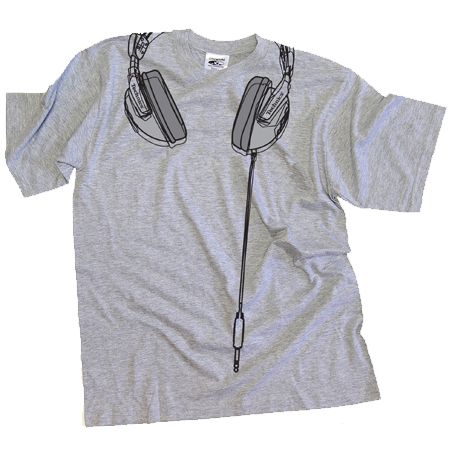 Technics Headphones Grey T-Shirt