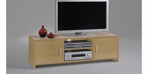JOL Modern amp; Functional TV / Hi-Fi and CD/DVD Stand Storage Unit in Beech Finish