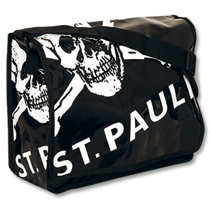 07-08 St Pauli Skull Courier Bag - Black