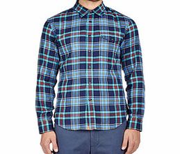 Dockers Dark blue cotton long-sleeved shirt
