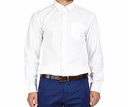 Dockers White cotton long-sleeved shirt