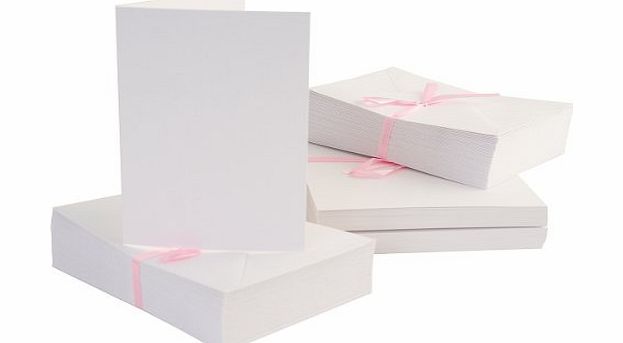 docrafts Anitas 100 x A6 Blank Cards amp; Envelopes - White