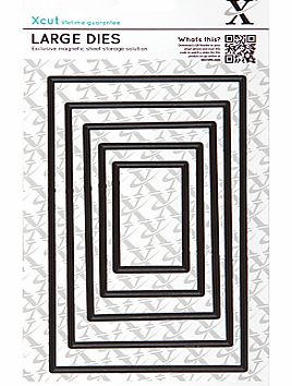 Docrafts Docraft Xcut Rectangle Nesting Die Cuts, Pack of 5