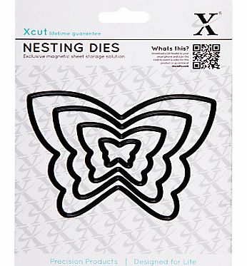 Docrafts Xcut Butterfly Die Cut Nesting, Pack of 5