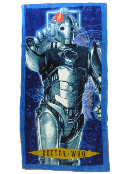 Doctor Who Towel Cyberman Printed Design Dr
