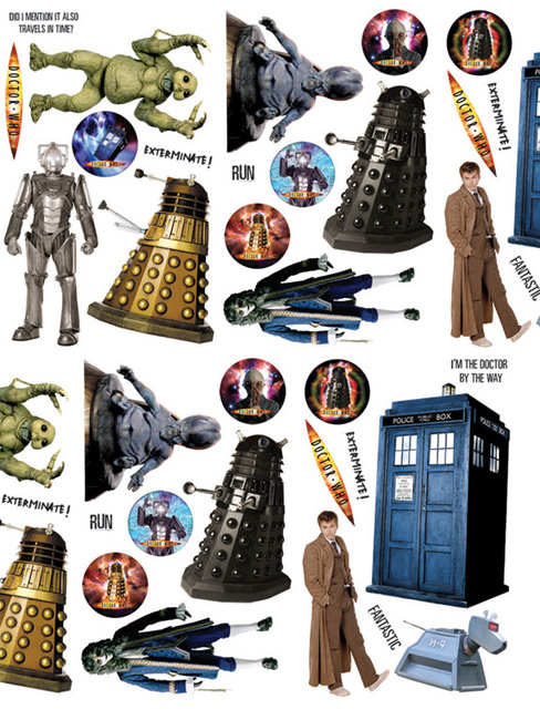 Doctor Who Wall Stickers 44 piece Dr