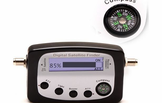 dodocool  Mini Digital Satellite Signal Star Finder Meter Lcd Displaying Compass Built