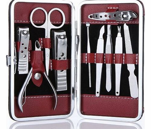 Stainless Steel Personal care Manicure Pedicure Ear pick Nail-Clippers Set 10 in 1
