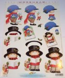 Doe Maar A4 3D step by step Morehead decoupage sheet - cute Christmas boys