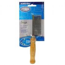 Dog Ancol Wood Handle Comb Medium