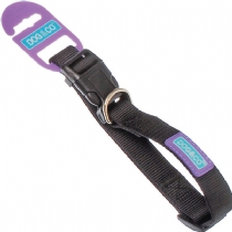 Dog and Co Adjustable Dog Collar Black - 1 X 18-24