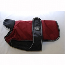 Animate Reflective Dog Coat Burgundy/Black 18