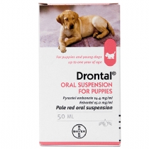 Dog Bayer Drontal Puppy Worming Suspension 100ml