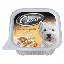 Cesar Adult Dog Food Select Toppings 12 X 100G