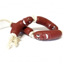 Dog Classic Sausage Rope Toy Single