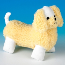Dog Classic Sheepskin Dog Toy Poodle 8.5