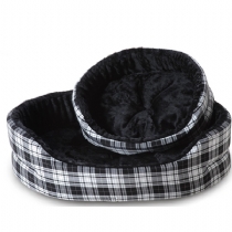 Cosipet Black and White Tartan Superbed 36