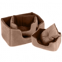 Cosipet Chelsea Comfy Bed Brown Size 2 - 63 x 46cm