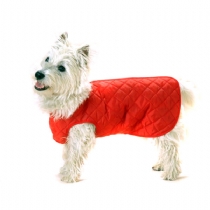 Dog Cosipet Quilted Step-In-Suit Red 10 - 25cm