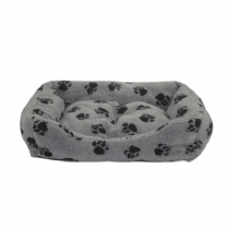 Dog Danish Designs Sherpa Fleece Grey Snuggle Bed