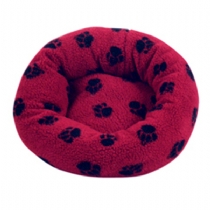 Dog Danish Designs Sherpa Fleece Wine Cushion Bed
