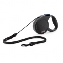 Dog Flexi Classic Cord Black 5M Large - Dogs Up To