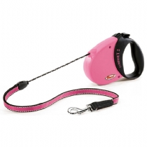 Dog Flexi Comfort Cord Pink 5M Medium - Dogs Up To