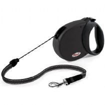 Dog Flexi Comfort Long Cord Black 8M Small - Dogs Up