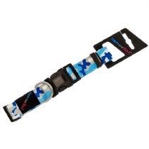 Dog Hemmo and Co Camouflage Adjustable Collar Blue