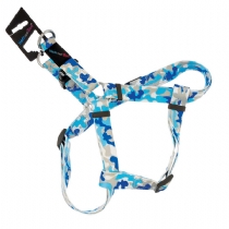 Dog Hemmo and Co Camouflage Harness Blue 3/4 X 30