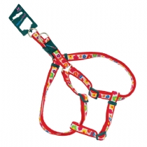 Dog Hemmo and Co. Flowers Dog Harness 1/2X24 - Bright