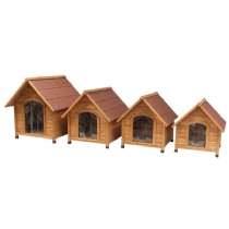 Dog Home Time Classic Wooden Kennel Giant Double -