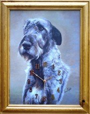 Dog Irish Wolfhound clock