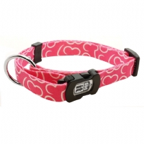 Dog iT Bones Collar With Snap and Id Plate Pink