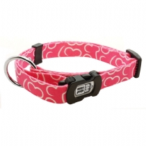 Dog It Bones Collar With Snap Pink Small 10Mm X