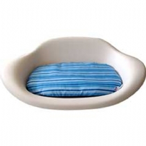 It Dog Bed With Blue Stripe Cushion Large