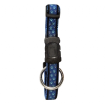 Dog It Footloose Collar With Snap Blue Small