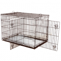 Dog It Wire Home Dog Crate With 2 Doors Large -