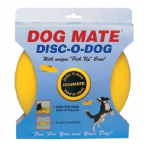Dog Mate Disc-O-Dog Flying Disc Yellow