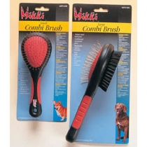 Dog Mikki Plastic Combi Brush For Untidy Looking