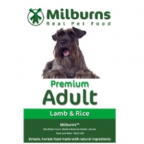 Dog Milburns Premium Dog Food Adult Lamb and Rice