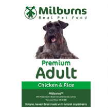 Milburns Premium Dog Food Chicken and Rice 15Kg