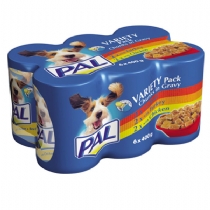 Pal Complete Canned Dog Food Variety Pack Chunks
