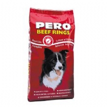 Dog Pero Adult Dog Food Beef Rings 15Kg