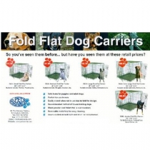 Dog Pet Brands Fold Flat Dog Crate / Carriers Large