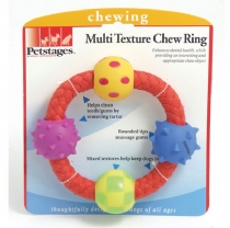 Dog Pet Stages Multi Texture Chew Ring Single