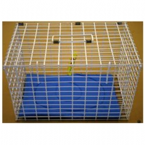 Dog Ppi White Wire Pet Carrier Small - 19 X 12 X 12