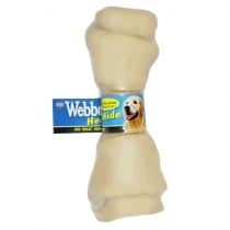Dog Webbox Healthy Hide Golden Knotted Bone 10-12cm